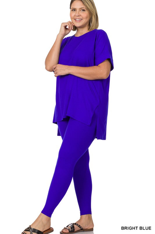 High Quality Buttery-Soft Breathable SD Loungewear Set (Bright Blue)