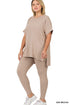 High Quality Buttery-Soft Breathable SD Loungewear Set (Ash Mocha)