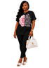 She Is Clothed Loungewear Set – Black