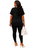 She Is Clothed Loungewear Set – Black