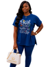 For God So Loved Loungewear Set (Majestic Blue)