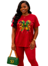 Heritage Bow Loungewear Set – Red