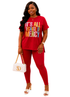 It's All Because of Mercy Loungewear Set – Crimson Red