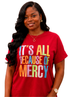 It's All Because of Mercy Loungewear Set – Crimson Red