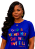God Is Within Her Loungewear Set (Bright Blue)