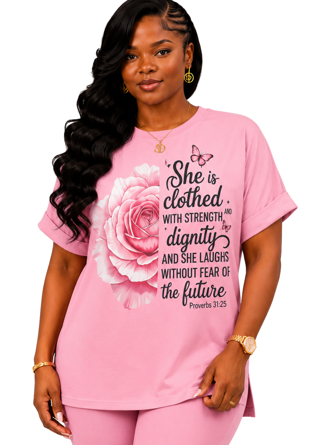 She Is Clothed Loungewear Set – Black