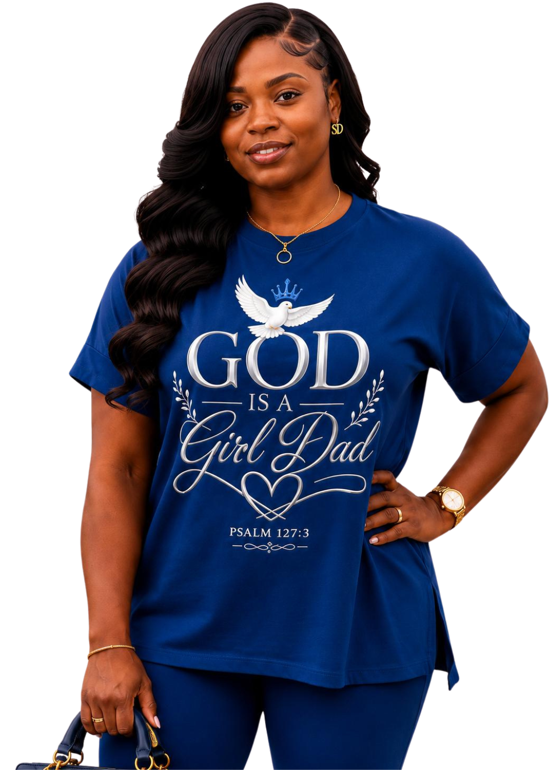 God Is a Girl Dad Loungewear Set