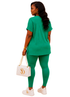 Butterfly Grace Loungewear Set – Emerald Green
