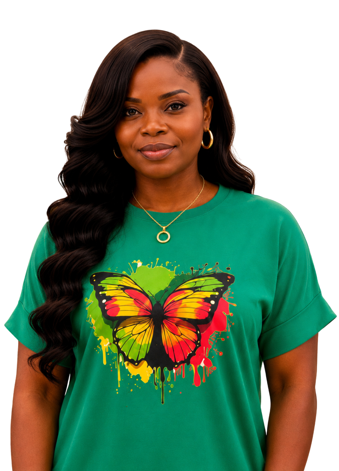 Butterfly Grace Loungewear Set – Emerald Green