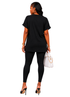 Psalm 23 – The Lord Is My Shepherd Loungewear Set - Bright Blue / Black