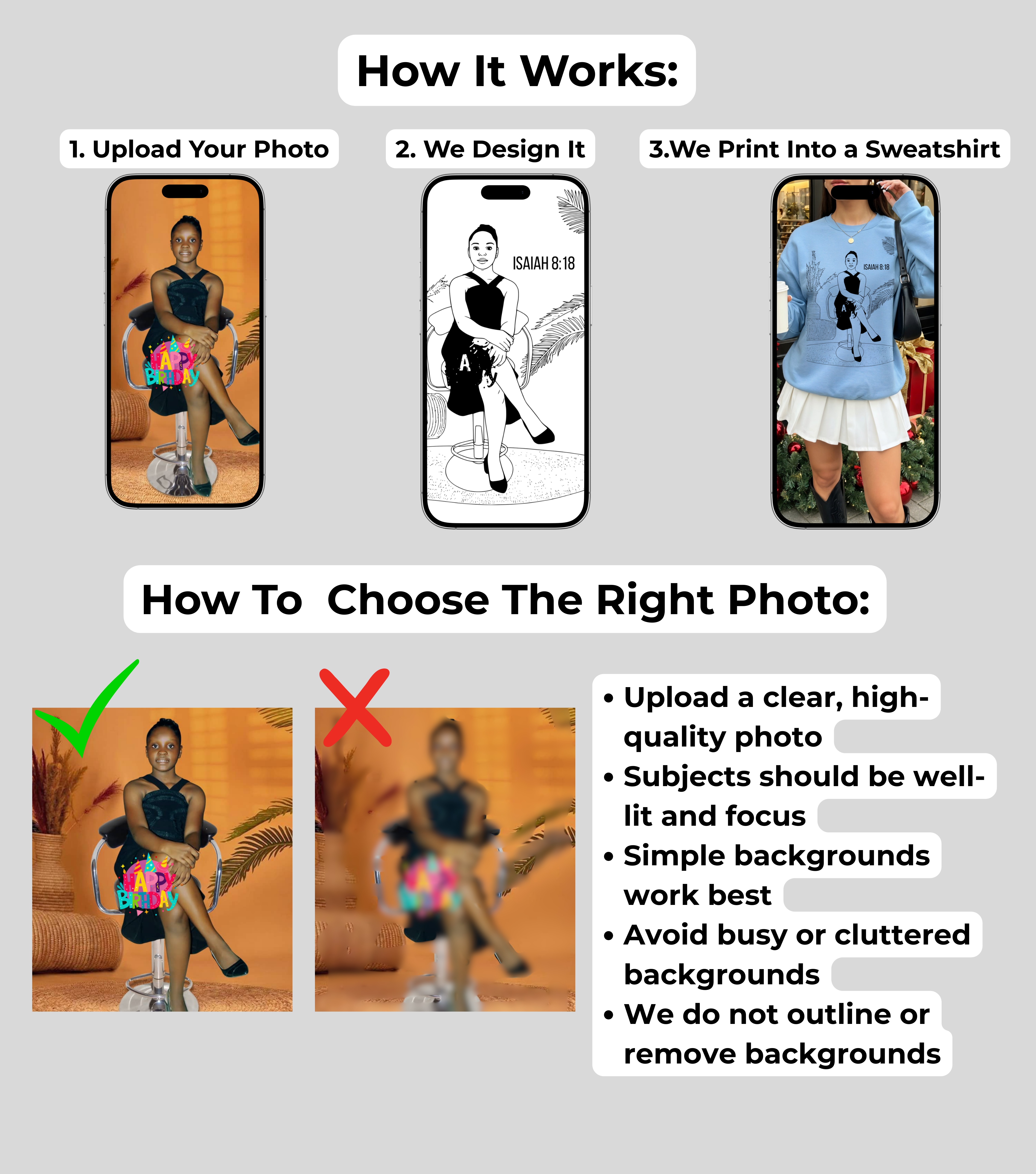 Custom Faith Portrait Sweatshirt