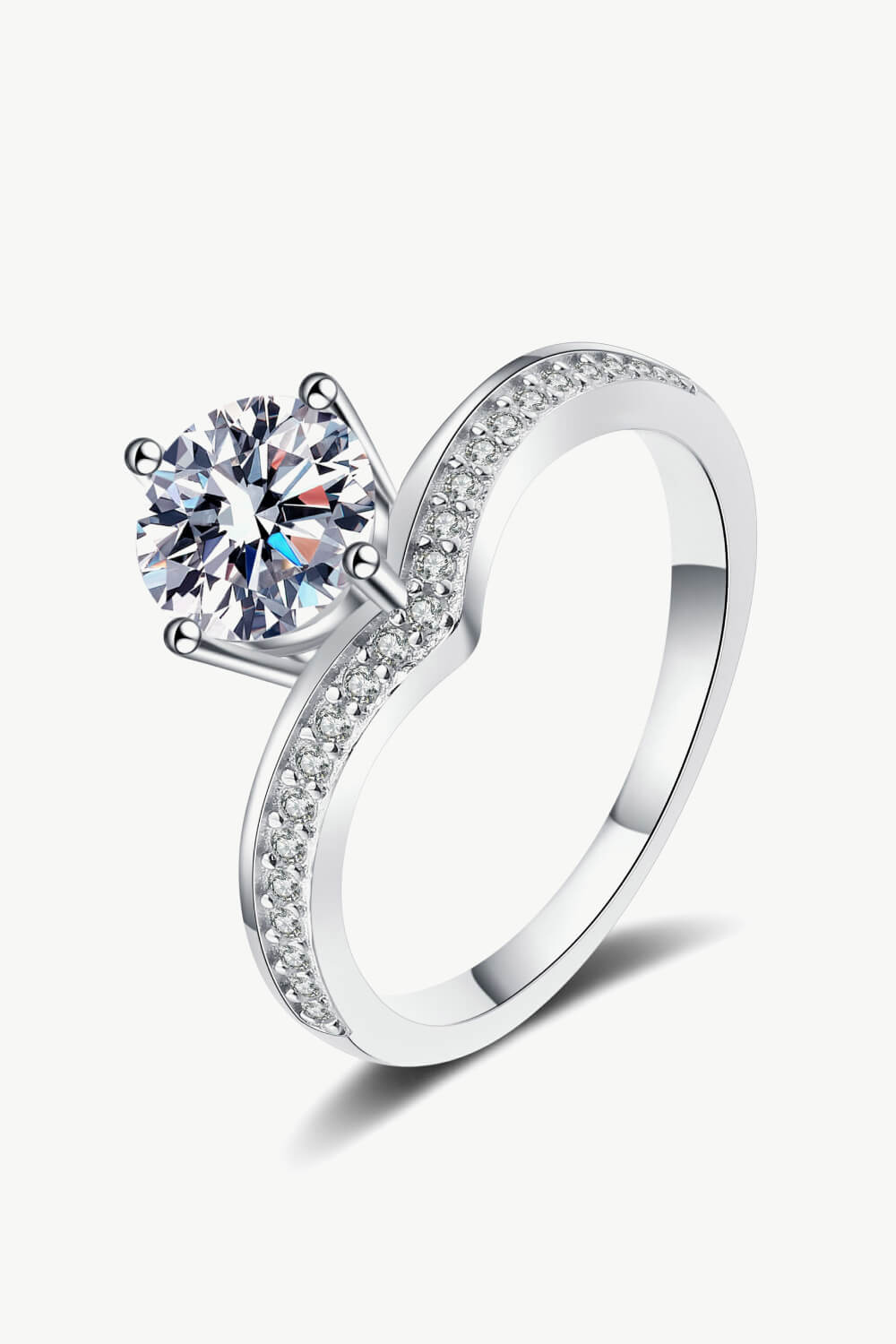 925 Sterling Silver Ring with 1 Carat Moissanite - Sharon David's