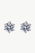 Inlaid Moissanite Stud Earrings