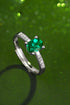 Admire 1 Carat Lab-Grown Emerald Side Stone Ring