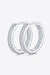 Moissanite 925 Sterling Silver Huggie Earrings