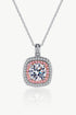 Moissanite Geometric Pendant Necklace