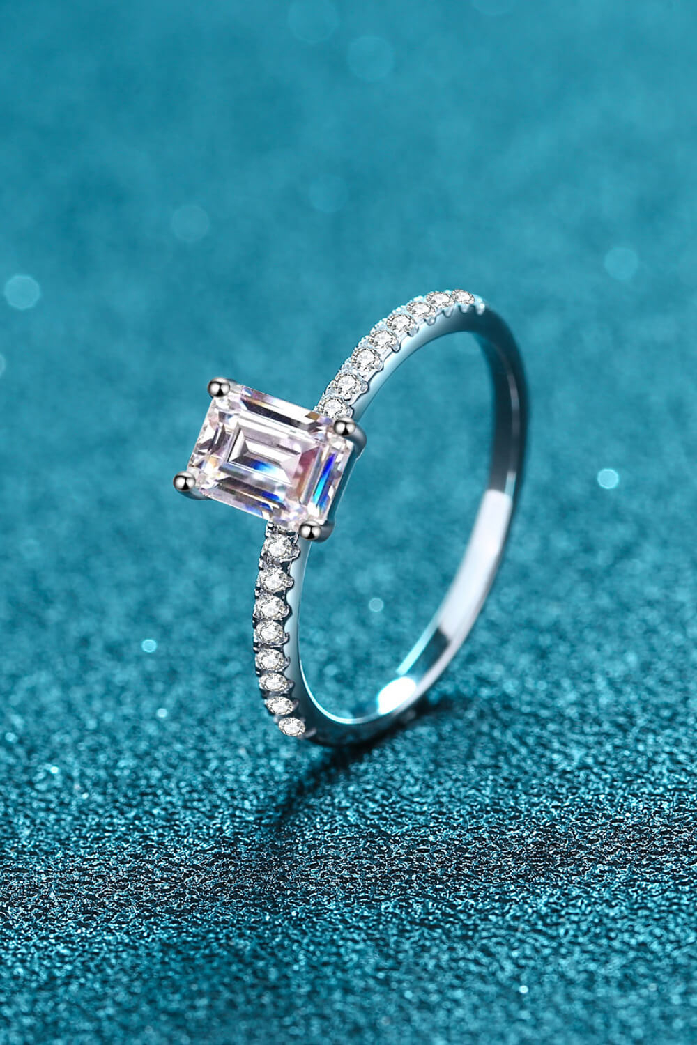 925 Sterling Silver Ring with Moissanite - Sharon David's