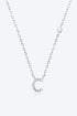 A To F Zircon 925 Sterling Silver Necklace