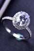 2 Carat Moissanite 18k Platinum-Plated Ring - Sharon David's