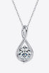 2 Carat Moissanite 925 Sterling Silver Necklace