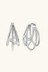 Moissanite 925 Sterling Silver Layered Earrings