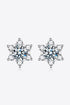 I Am Gorgeous 2 Carat Moissanite Floral Stud Earrings