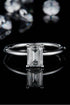 1 Carat Moissanite 925 Sterling Silver Solitaire Ring