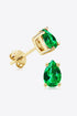 I Am Gorgeous Lab-Grown Emerald Stud Earrings