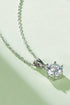 1 Carat Moissanite 925 Sterling Silver Necklace