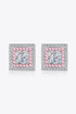Moissanite Square Stud Earrings