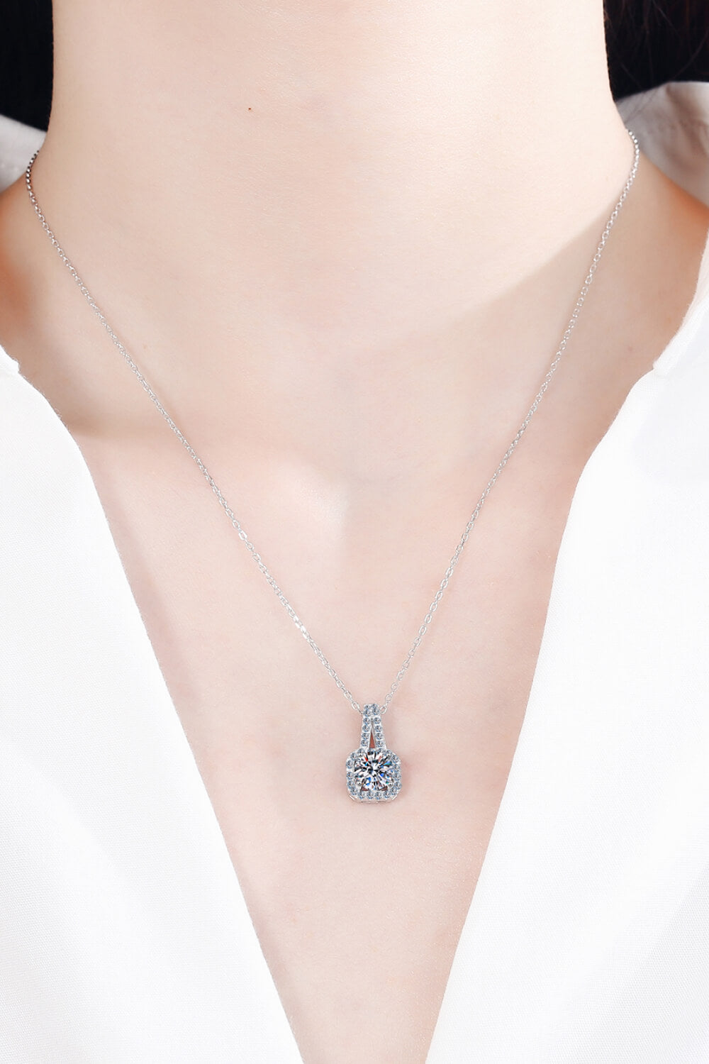 Look Amazing 2 Carat Moissanite Pendant Necklace - Sharon David's