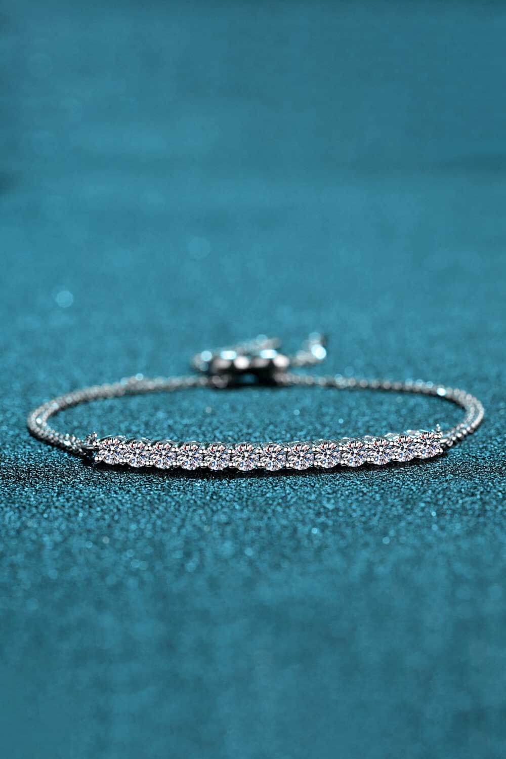 Moissanite Sterling Silver Bracelet - Sharon David's