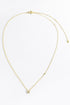 G To K Zircon 925 Sterling Silver Necklace