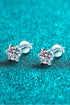 Inlaid Moissanite Stud Earrings