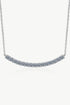 Sterling Silver Curved Bar Necklace - Sharon David's