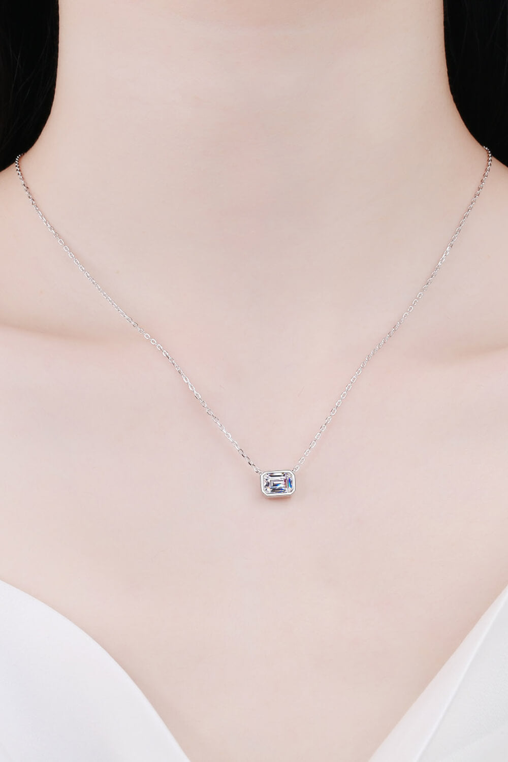 Beautiful Words 1 Carat Moissanite Pendant Necklace - Sharon David's
