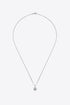1 Carat Moissanite Pendant Platinum-Plated Necklace