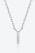 G To K Zircon 925 Sterling Silver Necklace
