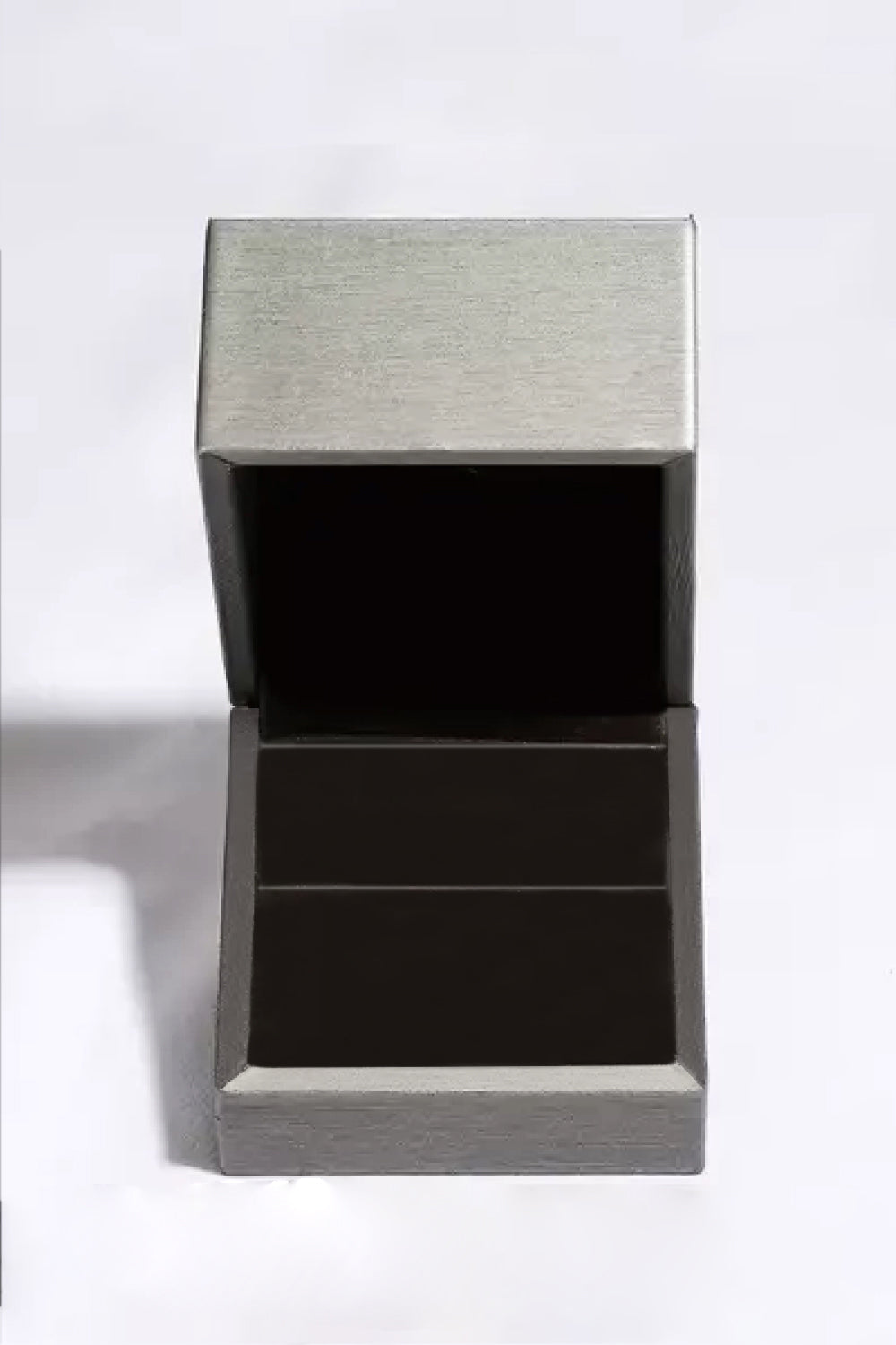 2 Carat Black Moissanite Platinum-Plated Ring