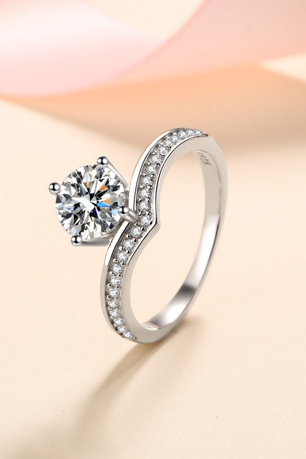 925 Sterling Silver Ring with 1 Carat Moissanite - Sharon David's