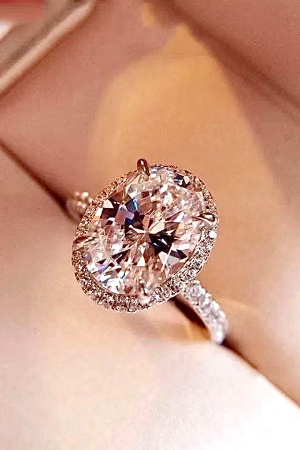 2 Carat Moissanite 18k Platinum-Plated Ring - Sharon David's