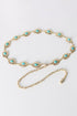Contrast Lobster Clasp Alloy Chain Belt