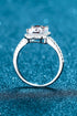 1 Carat Rectangle Moissanite Ring - Sharon David's