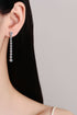1.18 Carat Moissanite Long Earrings