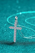925 Sterling Silver Cross Moissanite Necklace - Sharon David's