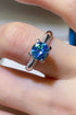 I Am Blessed 1 Carat Moissanite 4-Prong Ring