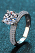 4-Prong Moissanite 925 Sterling Silver Ring - Sharon David's