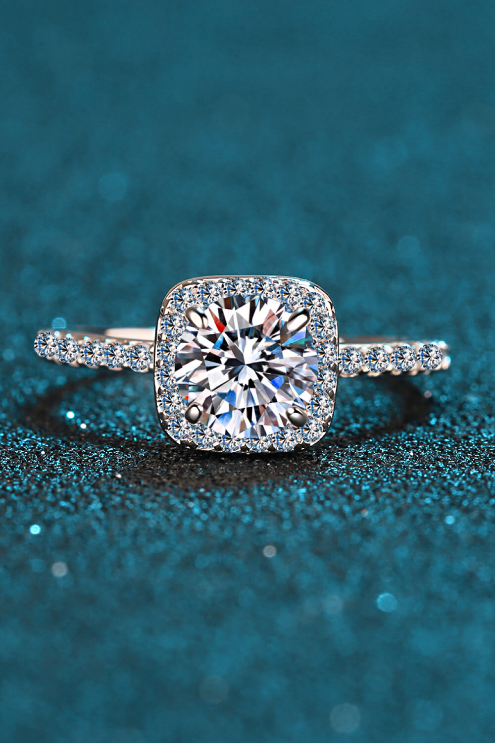 Square Moissanite Ring - Sharon David's