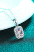 Square Moissanite Pendant Chain Necklace - Sharon David's