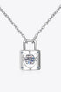 Moissanite Lock Pendant Necklace - Sharon David's